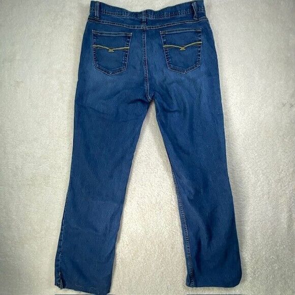 Cruel Girl Jean Jrs 15 Long Blue Stretch Straight Leg Raw Hem CB54753001 - Picture 2 of 14